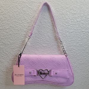 NWT Juicy Couture Only Juicy Flap Shoulder Bag Orchid Bouquet